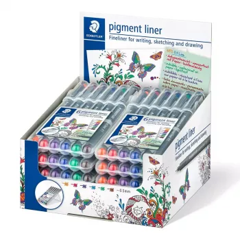 Staedtler Pigment Liner 308 fineliner, 0,5 mm, estojo de 6