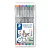 Staedtler Pigment Liner 308 fineliner, 0,5 mm, estojo de 6