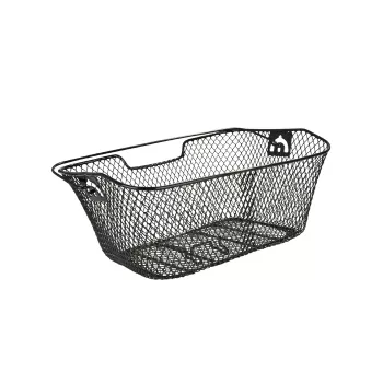Fischer 61063 cesto para porta-bagagens de bicicleta, malha fina, preto (61063)