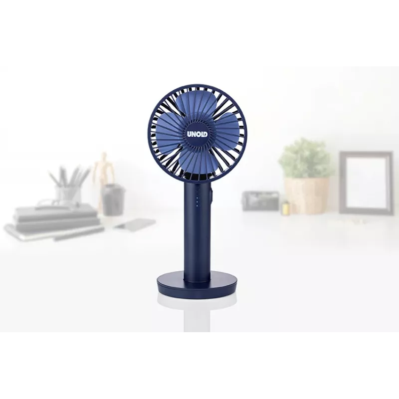 Ventilador de mão Unold Breezy II azul 10 cm