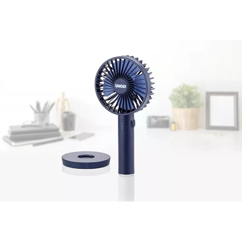 Ventilador de mão Unold Breezy II azul 10 cm