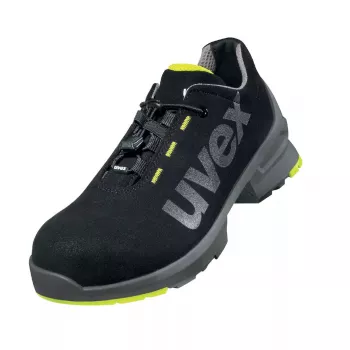 Sapatos de segurança UVEX 8544.8 S2 SRC — mulher, parte superior em microveludo, sola de PU, forro em mesh