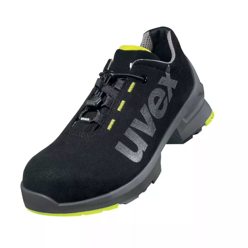Sapatos de segurança UVEX 8544.8 S2 SRC — mulher, parte superior em microveludo, sola de PU, forro em mesh
