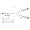 Goobay 95286 cabo adaptador TAE, 2x RJ45 para RJ45 (8P8C) / TAE-F, 3 m, preto/cinzento