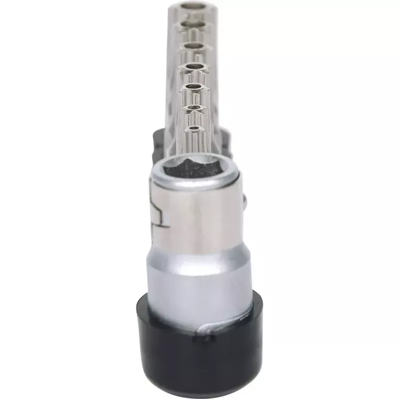 Conjunto de bits para chave de fendas KS Tools 911.1480 8 peças níquel 25 mm haste 1/4 polegadas DIN 3126 ISO 1173 - E 6,3