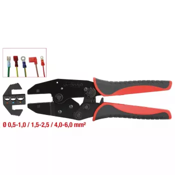 Alicate de cravar cabos KS Tools 115.1425 peso 491 g