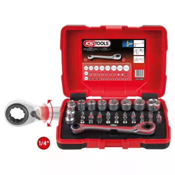 Conjunto de chaves de caixa KS Tools 918.3050 31 pontas aço cromo-vanádio