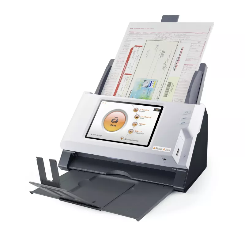 Plustek eScan A280 Essential ADF digitalizador 600 x 600 DPI A4 preto, branco