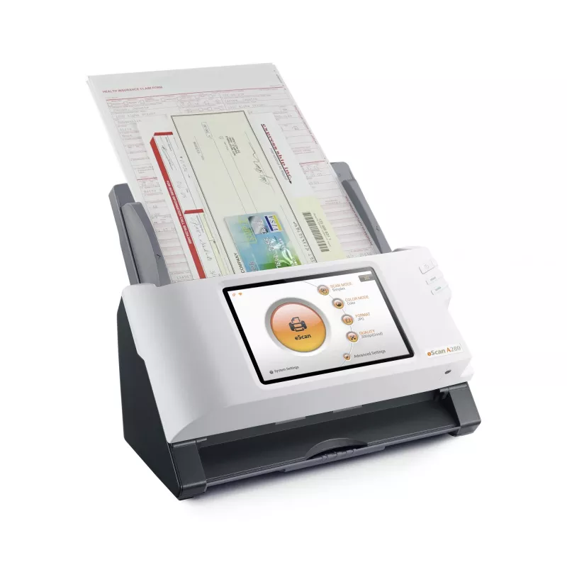 Plustek eScan A280 Essential ADF digitalizador 600 x 600 DPI A4 preto, branco