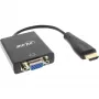 Conversor InLine HDMI para VGA com entrada de áudio saída HDMI VGA e áudio estéreo