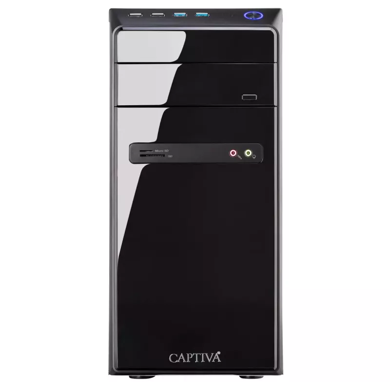 PC de secretária CAPTIVA Power Starter R65-472 AMD Ryzen 5 5600G 8GB 500GB SSD AMD Radeon Windows 11 Pro