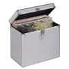 Mala de armazenamento Hama 00181435 Microgroove para discos de vinil prateada