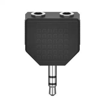 Splitter de áudio Hama 00305036 preto 3,5 mm para 2 x 3,5 mm