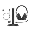 Headset Hama BT-900 com fios e sem fios head-band escritório/call center USB Type-C Bluetooth base de carregamento preto