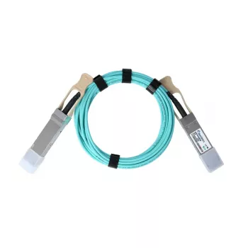 Cabo de fibra ótica BlueOptics InfiniBand QSFP56–QSFP56, 5 m, aqua