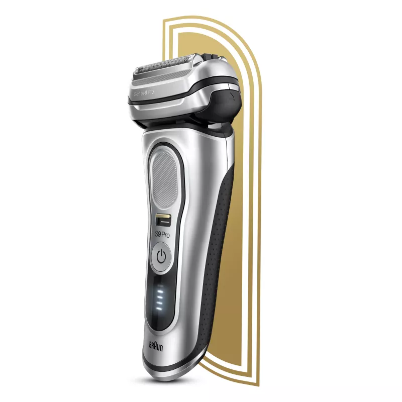 Braun Series 9 Pro 81744531 máquina de barbear homem máquina de barbear de lâminas aparador prateado