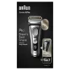 Braun Series 9 Pro 81744531 máquina de barbear homem máquina de barbear de lâminas aparador prateado