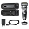 Braun Series 9 Pro 81744531 máquina de barbear homem máquina de barbear de lâminas aparador prateado