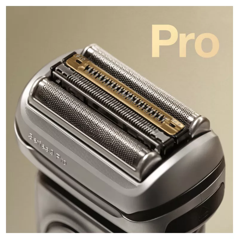 Braun Series 9 Pro 81744531 máquina de barbear homem máquina de barbear de lâminas aparador prateado