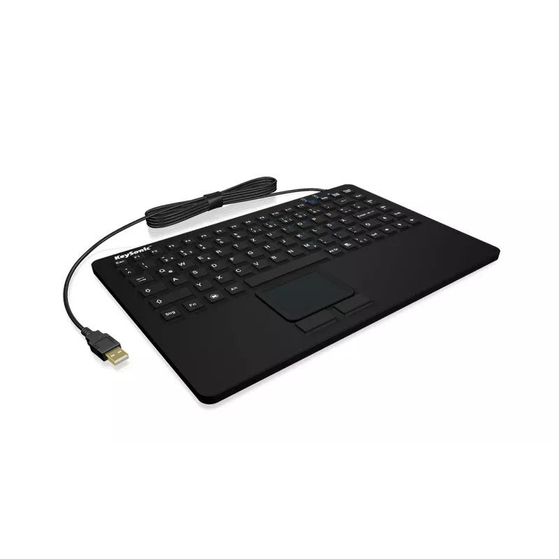 KeySonic KSK-5230 IN (CH) teclado de escritório USB QWERTZ alemão suíço preto