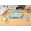 ASUS Marshmallow KW100 90XB0880-BKB200 teclado, disposição alemã QWERTZ, mecanismo de tesoura, tecla Copilot, verde