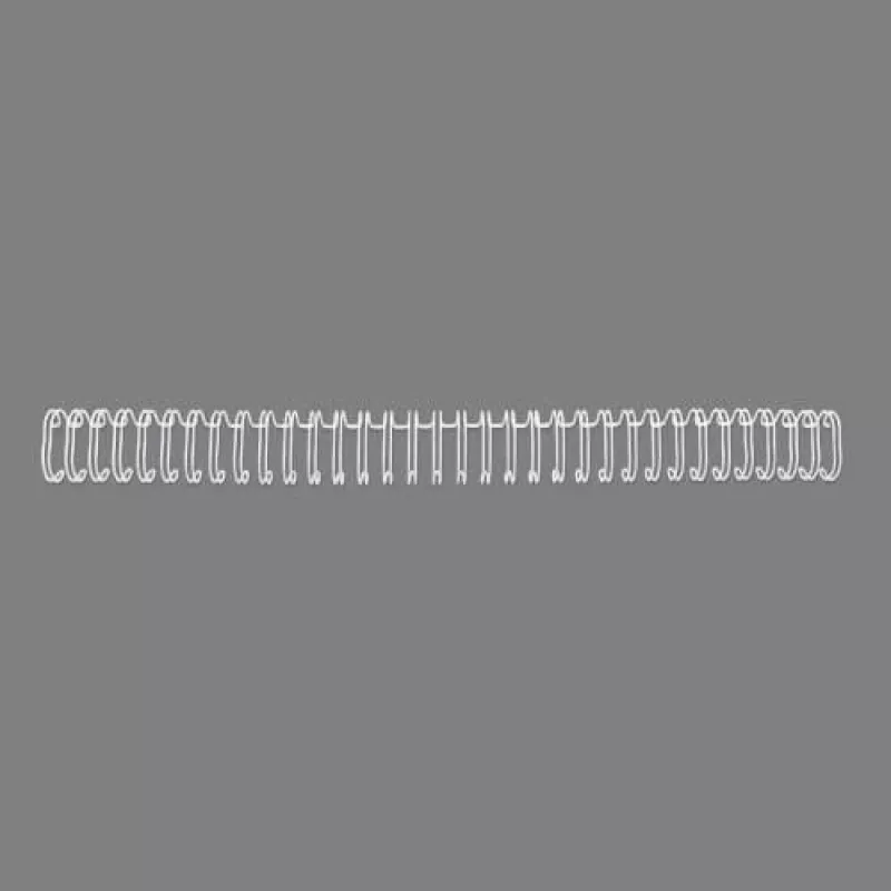 Pentes de encadernação arame GBC 3:1 NO8 12,5 mm A4, branco, 100 unid.