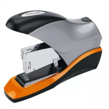Agrafador de alto desempenho Rexel Optima 70 Low Force prateado/preto, 70 folhas, preto, laranja, prateado, 6,8 cm, 850 g, 50 x 155 x 240 mm, 254 x 100 x 63 mm