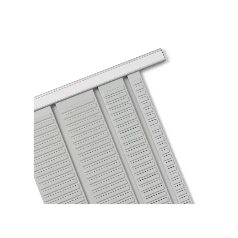 Calhas de suporte T-Card Nobo 15 elos, alumínio, cinzento, 481 mm, 13 mm, 307 g, 68 mm