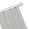 Calhas de suporte T-Card Nobo 15 elos, alumínio, cinzento, 481 mm, 13 mm, 307 g, 68 mm