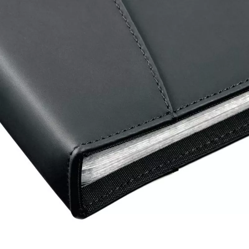 Livro de exposição A4 Rexel Soft Touch Smooth 24 bolsas preto, preto, 24 bolsas, A4, 530 g, 237 mm, 324 mm