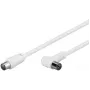 Cabo coaxial Microconnect COAX015WA IEC IEC 1,5 m branco