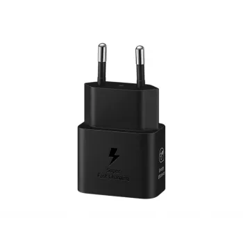 Fonte de alimentação Samsung 25W EP-T2510XBEGWW preto USB-C carregamento rápido