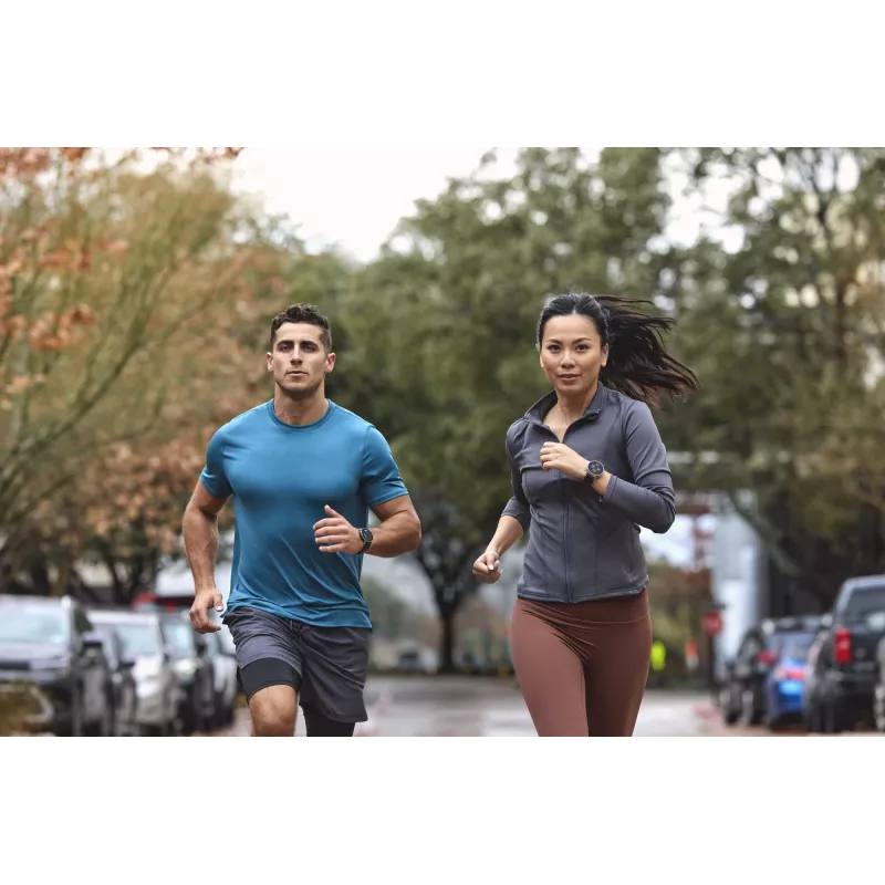 Smartwatch Amazfit W2558GL2N — 1,32 polegadas (3,35 cm) AMOLED 466×466 px, GPS, 365 mAh, bracelete de silicone (azul)