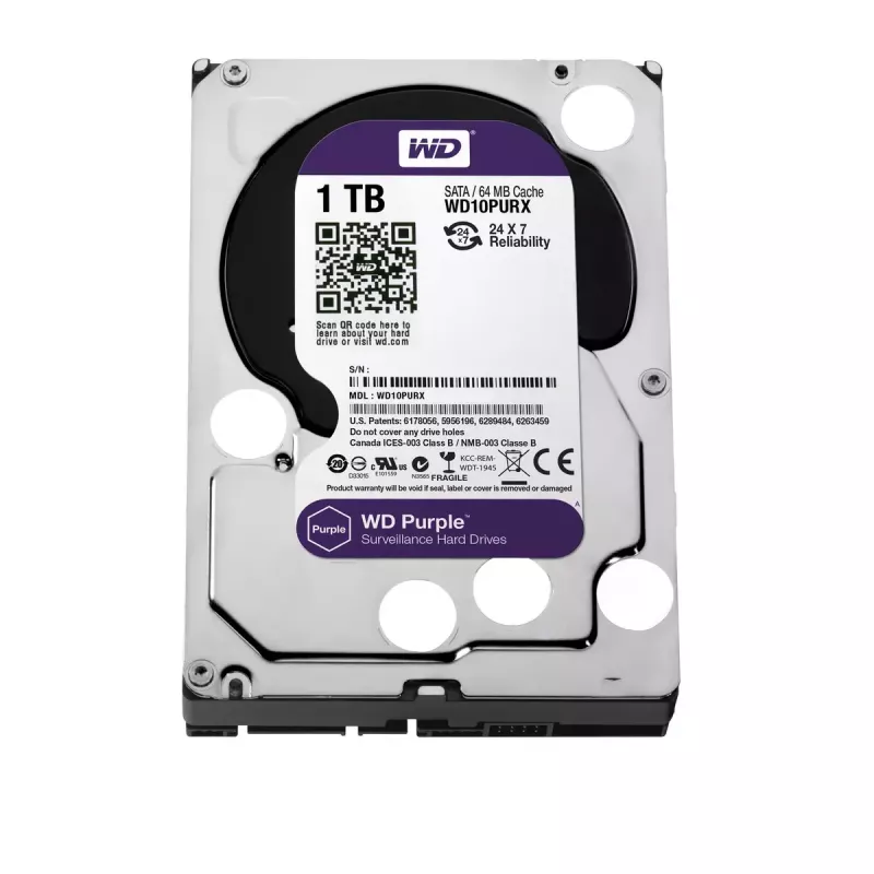 Disco rígido Western Digital 1000 GB 3,5 polegadas Serial ATA III WD10PURX