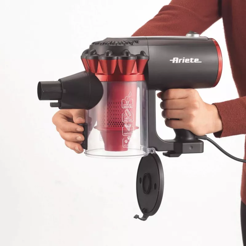 Ariete 2759/11 Aspirador 2 em 1 com fio AC seco HEPA sem saco 600 W preto, vermelho