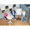 Flipchart móvel com base redonda Legamaster SKETCH EASY – aço, 5 rodas, 720×600 mm