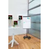 Flipchart móvel com base redonda Legamaster SKETCH EASY – aço, 5 rodas, 720×600 mm
