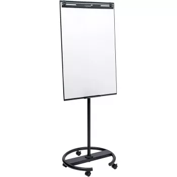 Flipchart móvel com base redonda Legamaster SKETCH EASY – aço, 5 rodas, 720×600 mm