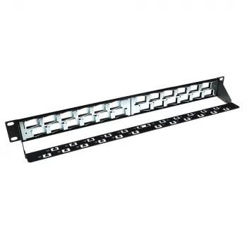 ACT Patch panel keystone de 24 portas a 45 graus sem conectores