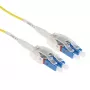 ACT Cabo de fibra ótica monomodo 9/125 OS2 Polarity Twist de 1 m com fichas LC