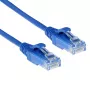 Cabo de patch slimline para datacenter ACT azul 7 metros LSZH U/UTP CAT6 com fichas RJ45