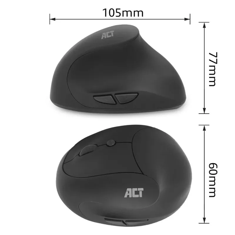 Rato ACT rato ergonómico sem fios 1600 DPI RF sem fios
