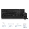 Conjunto de teclado e rato sem fios ACT (Qwerty), clique silencioso, ecológico, feito com materiais reciclados