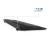 Conjunto de teclado e rato sem fios ACT (Qwerty), clique silencioso, ecológico, feito com materiais reciclados