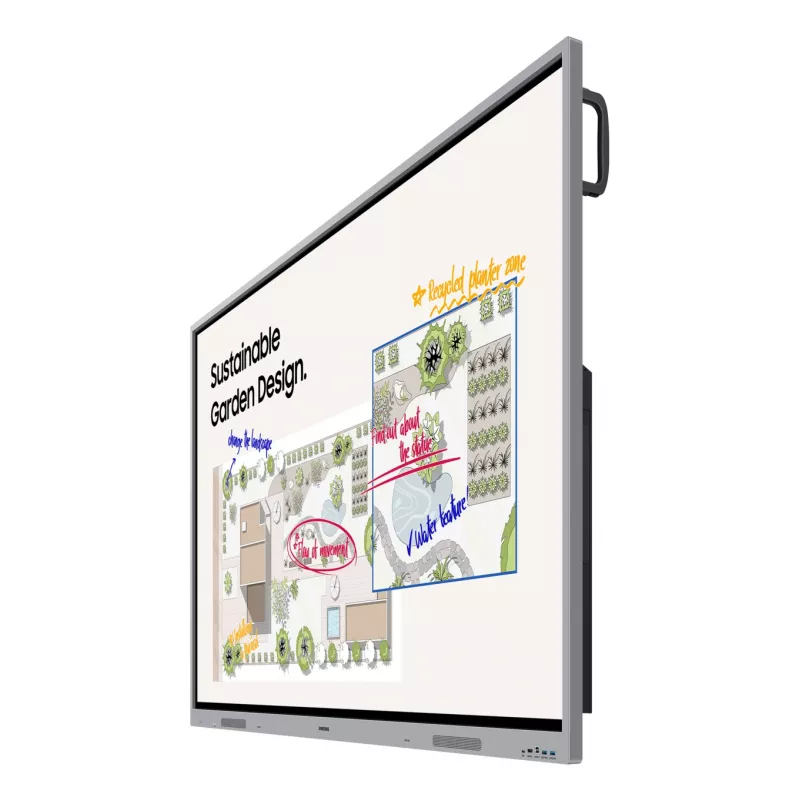 Quadro interativo Samsung WE65FX 165,1 cm (65 polegadas) 3840 x 2160 píxeis ecrã tátil cinzento HDMI