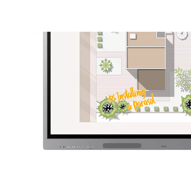 Quadro interativo Samsung WE65FX 165,1 cm (65 polegadas) 3840 x 2160 píxeis ecrã tátil cinzento HDMI