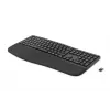 Teclado HP 680 Comfort Dual-Mode, tamanho completo (100%), sem fios, RF Wireless + Bluetooth, QWERTY, preto