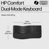 Teclado HP 680 Comfort Dual-Mode, tamanho completo (100%), sem fios, RF Wireless + Bluetooth, QWERTY, preto