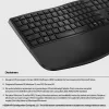 Teclado HP 680 Comfort Dual-Mode, tamanho completo (100%), sem fios, RF Wireless + Bluetooth, QWERTY, preto