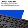 Teclado HP 490K Multi-Device Dual-Mode, tamanho completo (100%), sem fios, USB + Bluetooth, QWERTY, preto